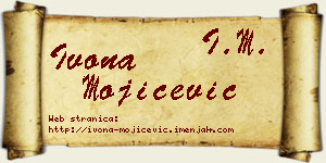 Ivona Mojićević vizit kartica